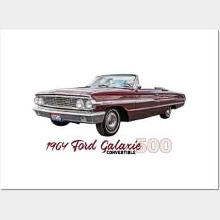 1964 Ford Galaxie 500 Convertible Posters and Art